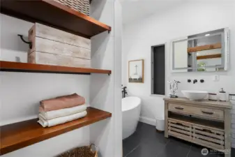 Lots of details and space in the primary bathroom