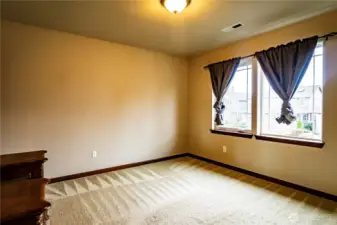 OTHER SECONDARY BEDROOM UPSTAIRS...NICELY SIZED ROOM WITH WALK IN CLOSET AS WELL