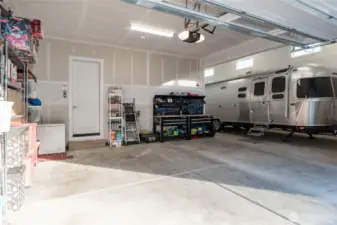 3 car garage and space for RV