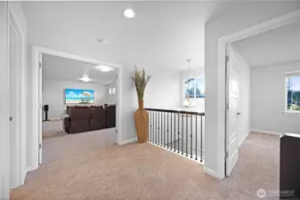 So much natural light upstairs!
