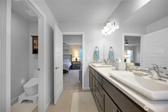5-piece primary bathroom.