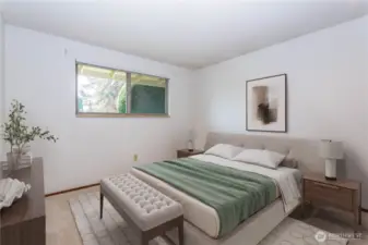 Staged photo, 2nd bedroom