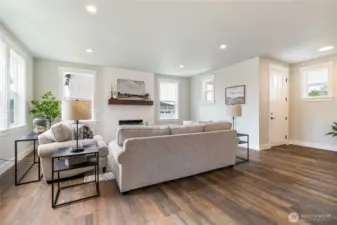 Staged living room