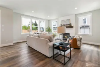 Staged living room