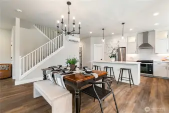 Staged kitchen