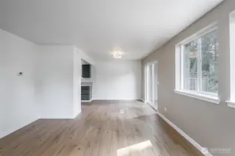Living - Dining room with Brand new LVP floors