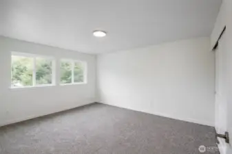Primary Bedroom with Brand new carpeting