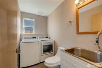 Utilities and 1/2 bath
