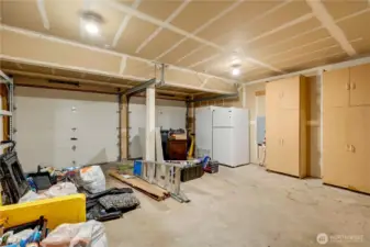 Built-In Cabinetry and Storage in Double Garage