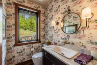 Main floor powder room