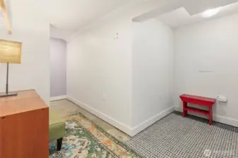 Bonus finished room downstairs for storage or....?