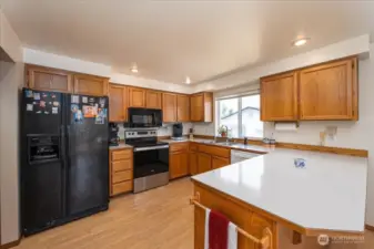 Storage and countertops galore!