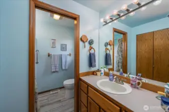 Primary ensuite with shower.