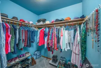 Primary bedroom offers a walk-in-closet.