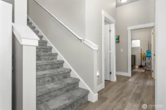 Downstairs hallway to bedrooms/bathroom