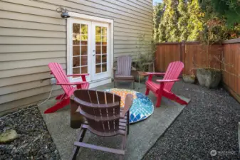 Private Patio off family room