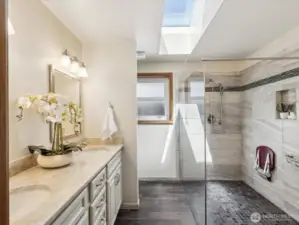 Skylights in primary bath