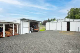 This property features a Noble barn, shed and fencing built with a galvanized finish, providing superior rust protection for lasting durability.