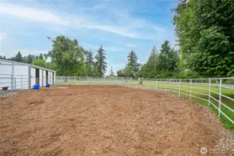 The fencing used here complements the Noble structures, ensuring a safe and secure environment for your livestock.