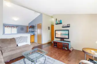 The owner added the newer vinyl flooring, easy to clean for you!