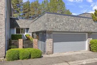 Attached two car garage.