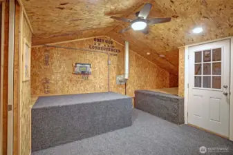 Upstairs loft, bonus area.