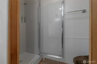 Walk in shower off main / primary bedroom
