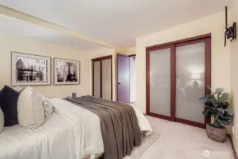 Specious Bedroom with Double Closets
