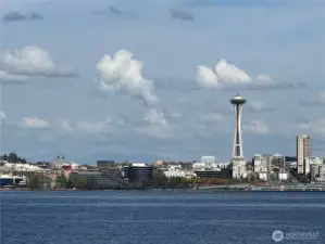 From the unit, looking toward the Space Needle (zoomed in)