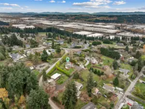 Looking NE from property