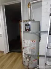 water heater in utility room