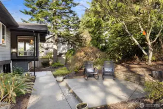 New sidewalks, steps and patio leading your front door!