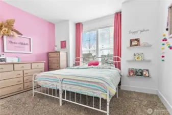 2nd bedroom also great size, love the bump out window - could make great place to add a window seat!