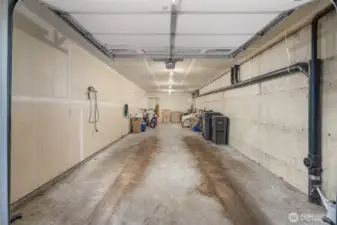 Extra deep tandem garage PLUS storage room!