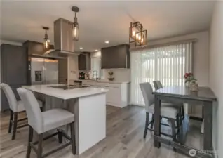 Kitchen and dining area