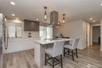 Kitchen and dining area
