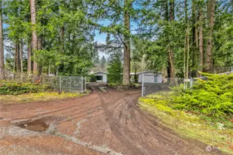 Entrance-fenced and lots of parking