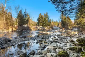 Snoqualmie Fork River accessible from Backyard