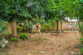 More yard space adjacent the alley. Note the gate, big enough to store an rv/boat, or what have you.