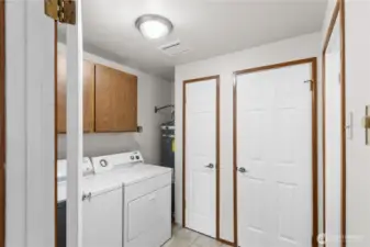 This efficient space also opens to a convenient 1/2 bath.