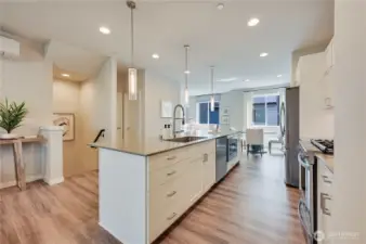 Kitchen with Quartz Countertops