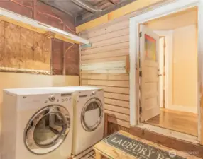 Efficient space near garage or kitchen for daily convenience.