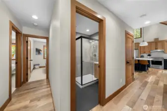 Hallway from kitchen to bedrooms