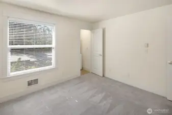 Bedroom with in-unit W/D