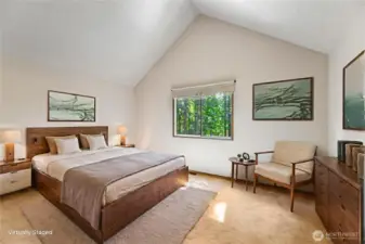 Main bed room  virtually staged