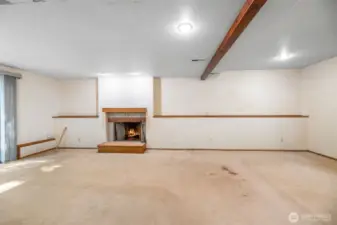 Family room/media room downstairs