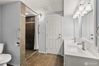 Lower-Level Bathroom.