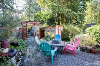 A tranquil outdoor space perfect for relaxing and unwinding.