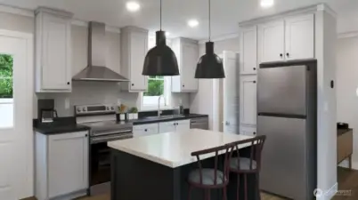 Open concept Kitchen