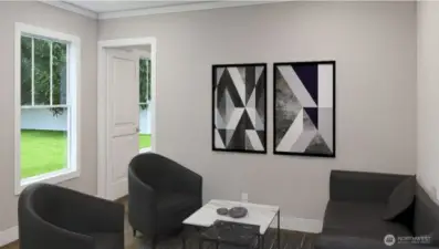 Living Room opens to kitchen